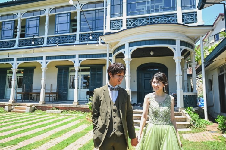 神戸 旧グッゲンハイム邸でオシャレウェディングフォト | 大阪の前撮り＆フォトウェデ、ウェディングアベニュー大阪 心斎橋店での撮影