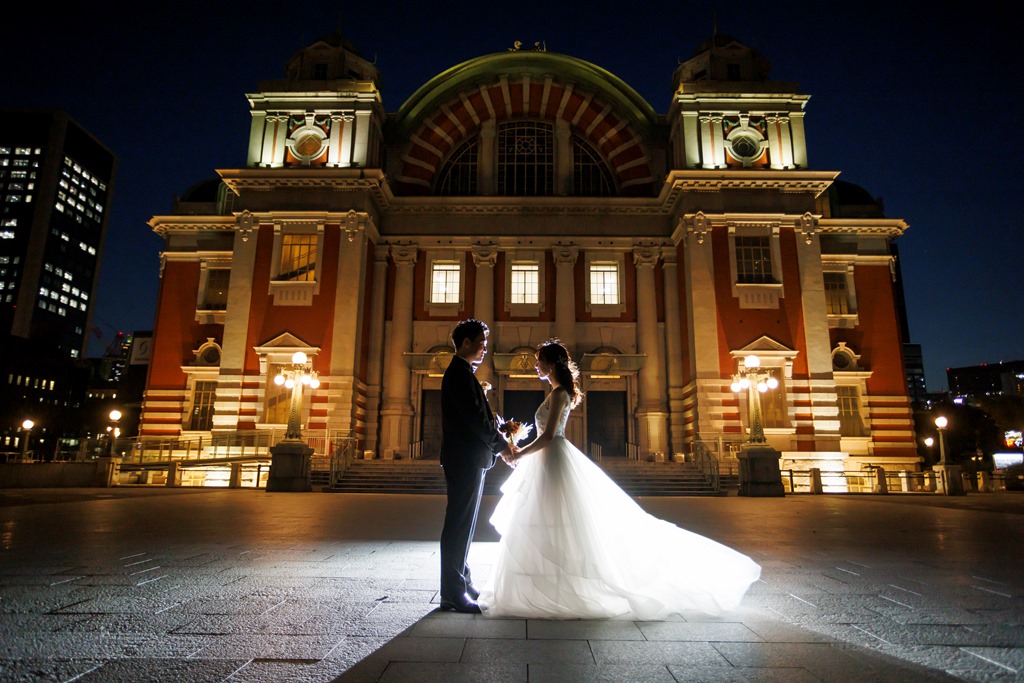 大阪中央公会堂で撮影した結婚写真
