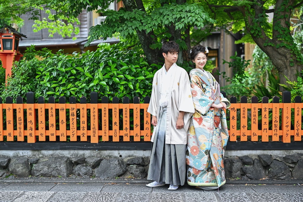 祇園白川で人気の和装前撮り