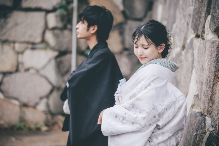 白無垢がとてもお似合いなご新婦様