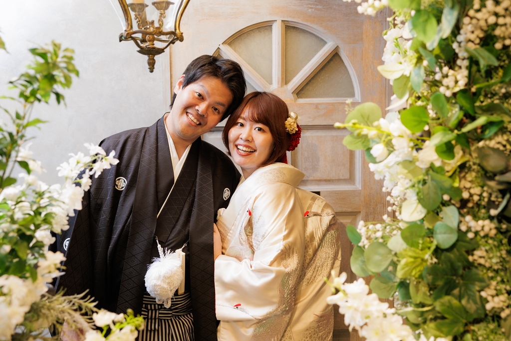 和×花がかわいい、スタジオ和装撮影