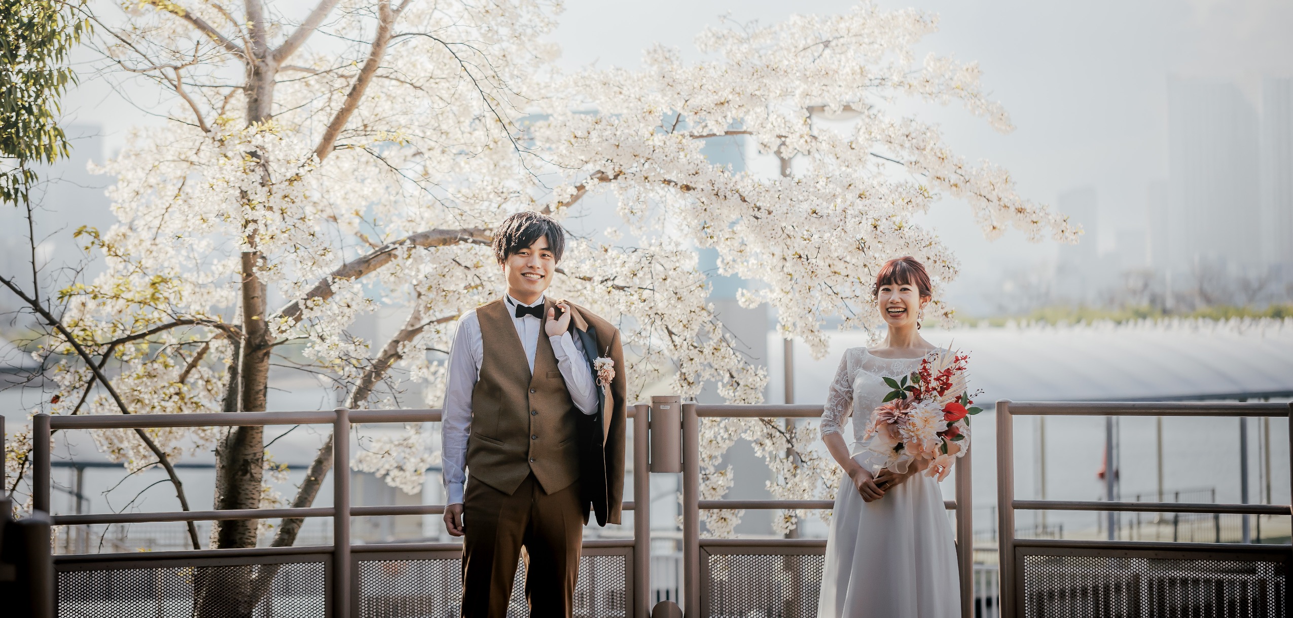 桜ウェディングフォトスマホ