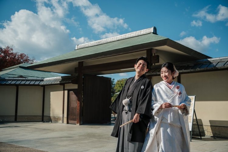 大仙公園で和装前撮り