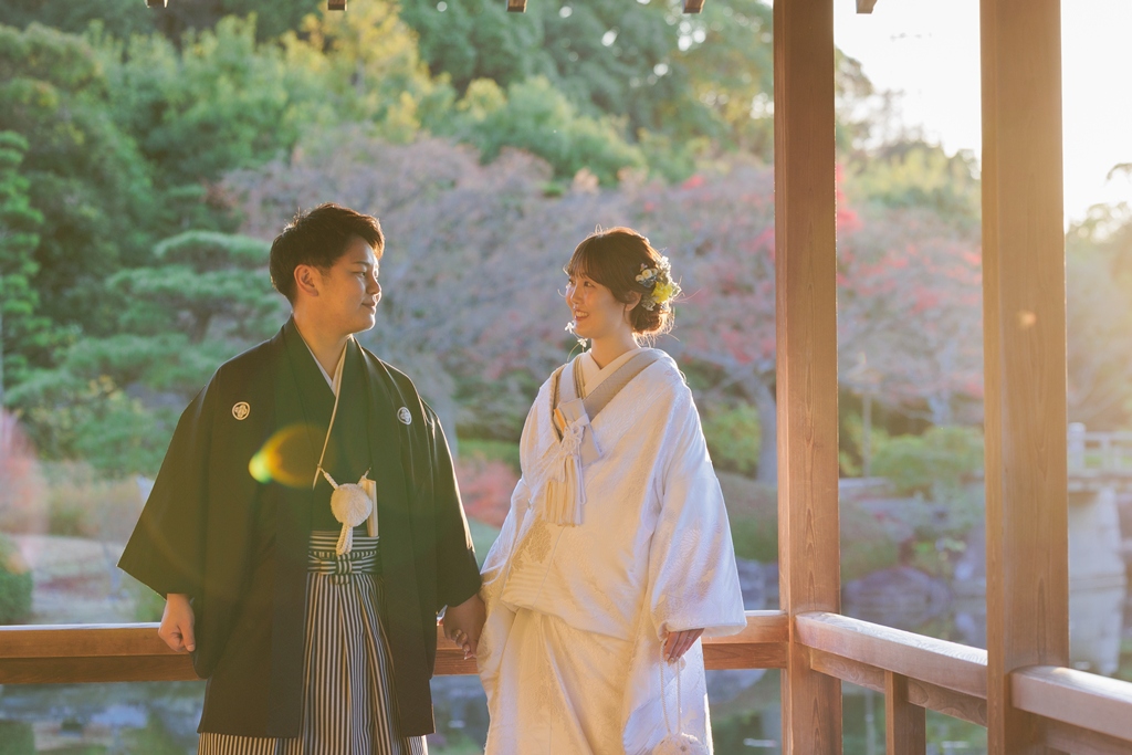 大仙公園、光が綺麗な前撮りの日