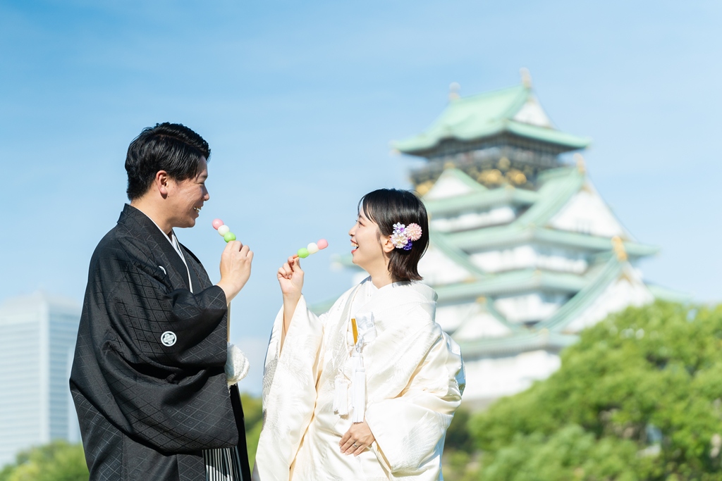 ご家族も交えて撮影を楽しむ和装の記念写真