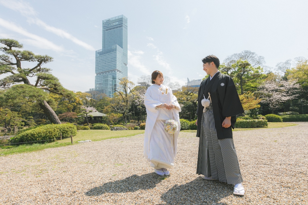 天王寺公園の広場と緑豊かな景色