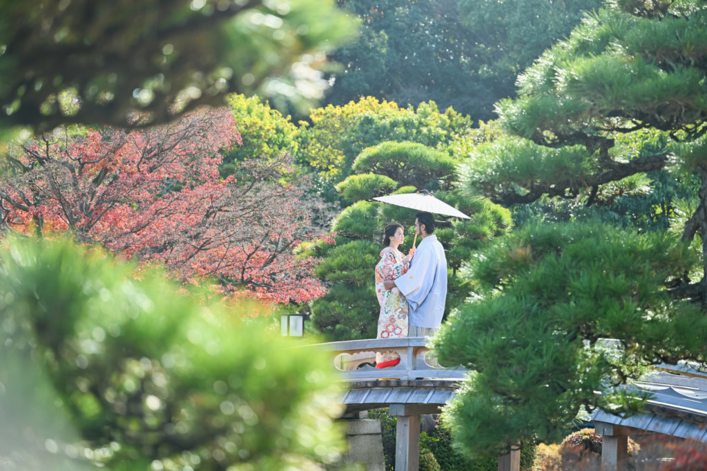 大仙公園日本庭園エリアの全体風景写真