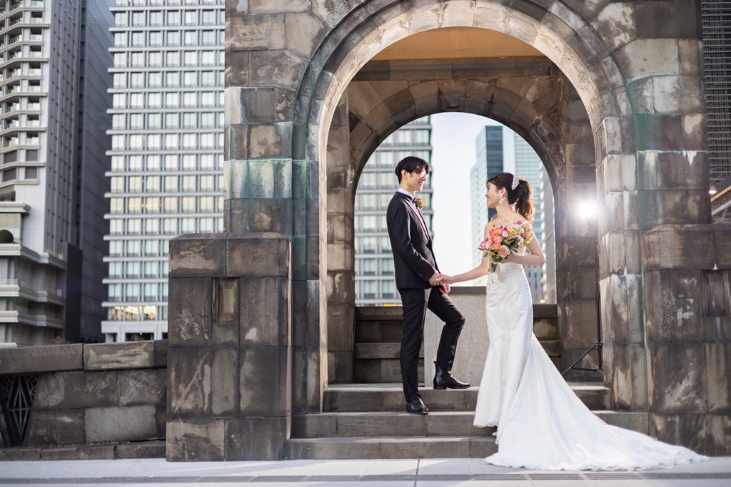 和田倉で撮った結婚写真