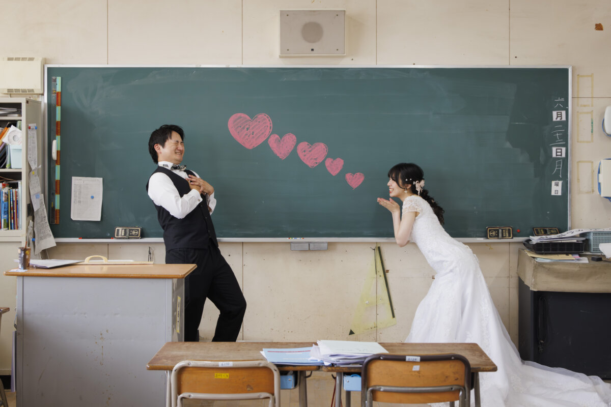 青春を過ごした母校で❤ウェディングフォト